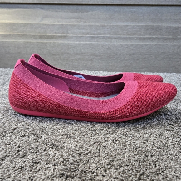 Allbirds Tree Breezer Women's Ballet Flats NEW size 10 in Lux Pink - Picture 5 of 11